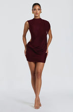 AITANA MIRÉA | Vestido Mini Drapeado Asimétrico