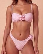 AITANA SWIM | Bikini Rosa de Lunares y Roseta