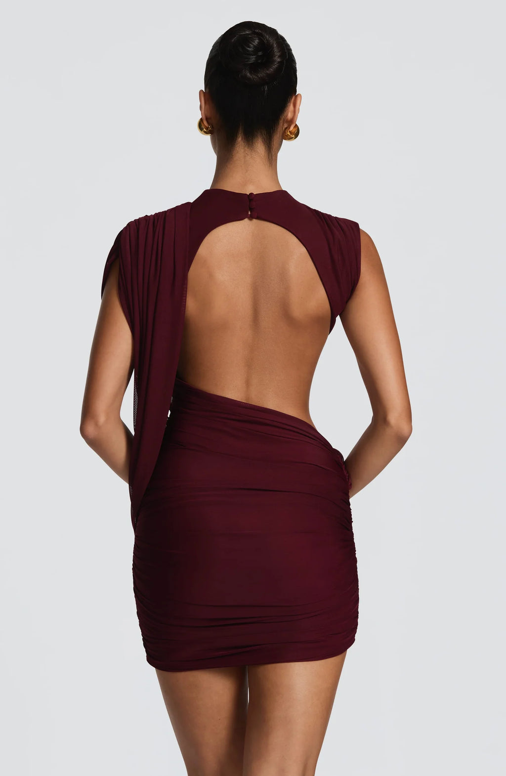 AITANA MIRÉA | Vestido Mini Drapeado Asimétrico