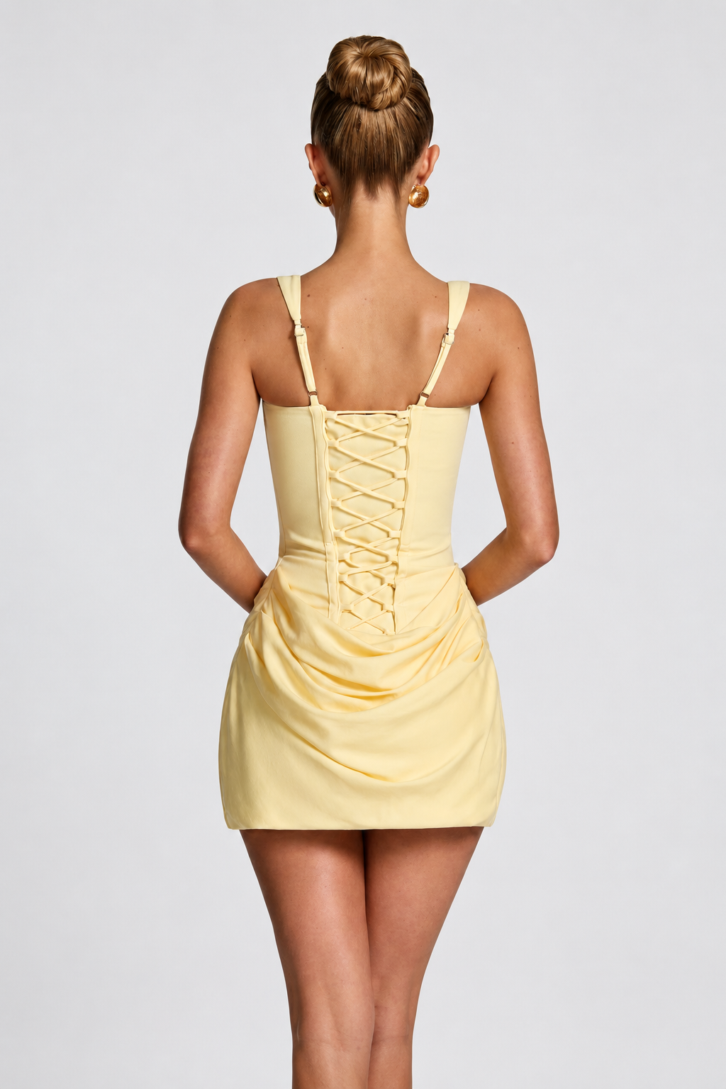 AITANA LUMEA | Minivestido Estructurado Drapeado