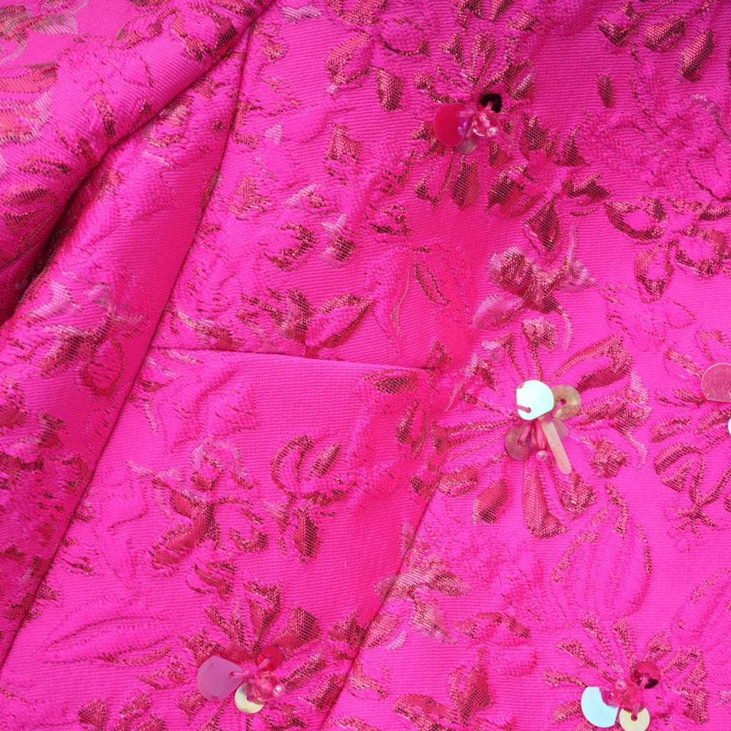 Vestido Mini Jacquard Floral
