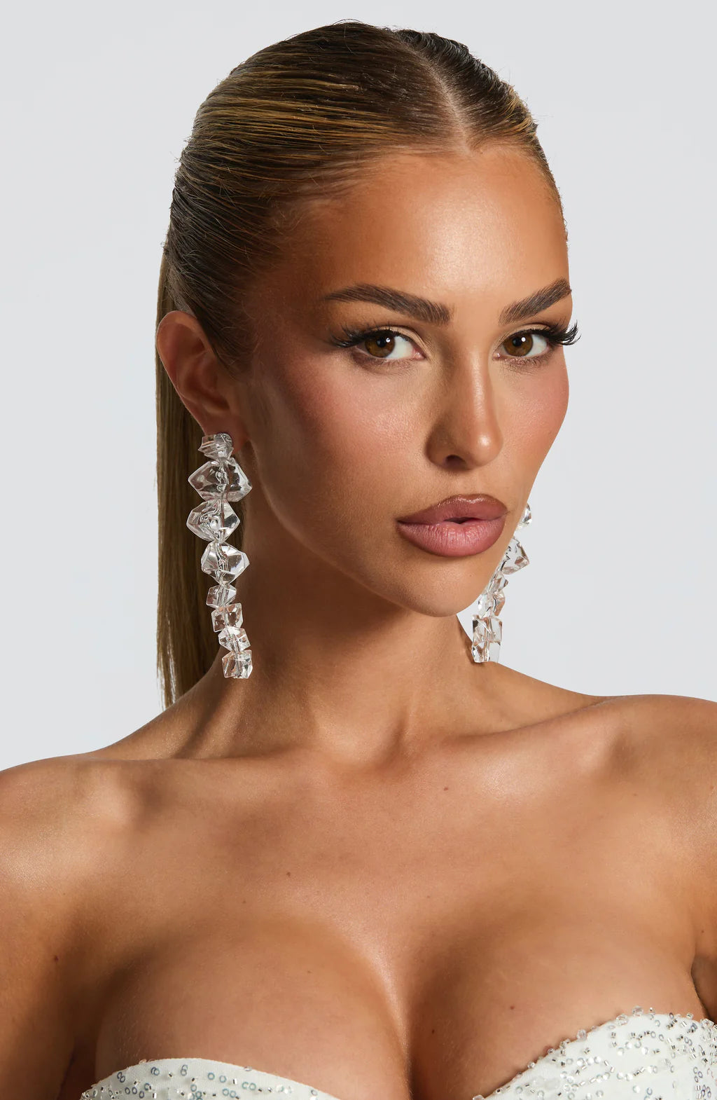 AITANA EARRINGS | Pendientes Efecto Cristal
