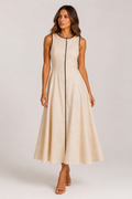 AITANA LUNA NOIR | Vestido Maxi Contraste