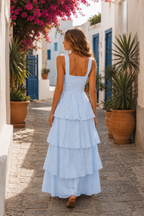 AITANA VIVID EDEN | Vestido Maxi Texturizado