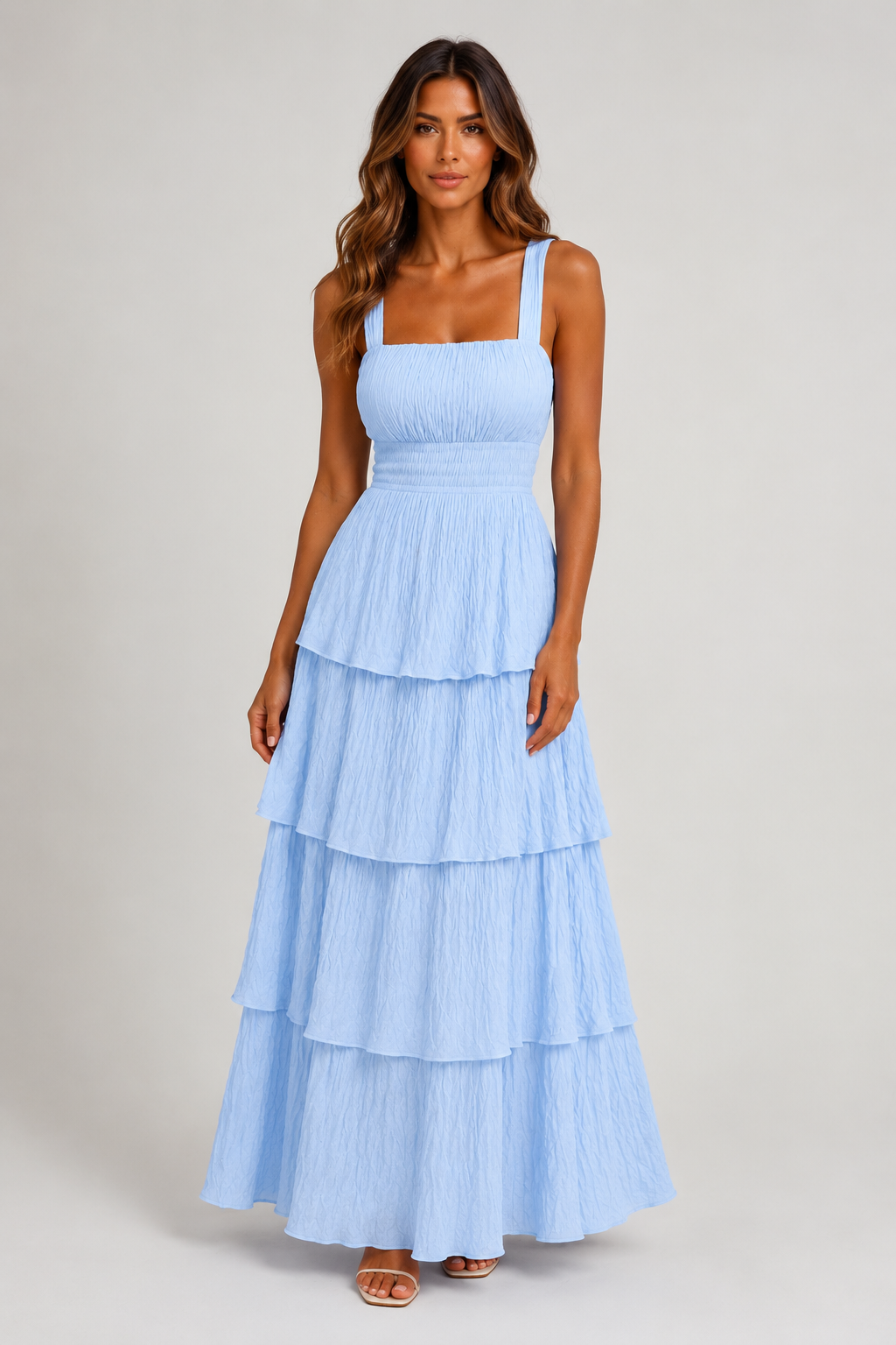 AITANA VIVID EDEN | Vestido Maxi Texturizado