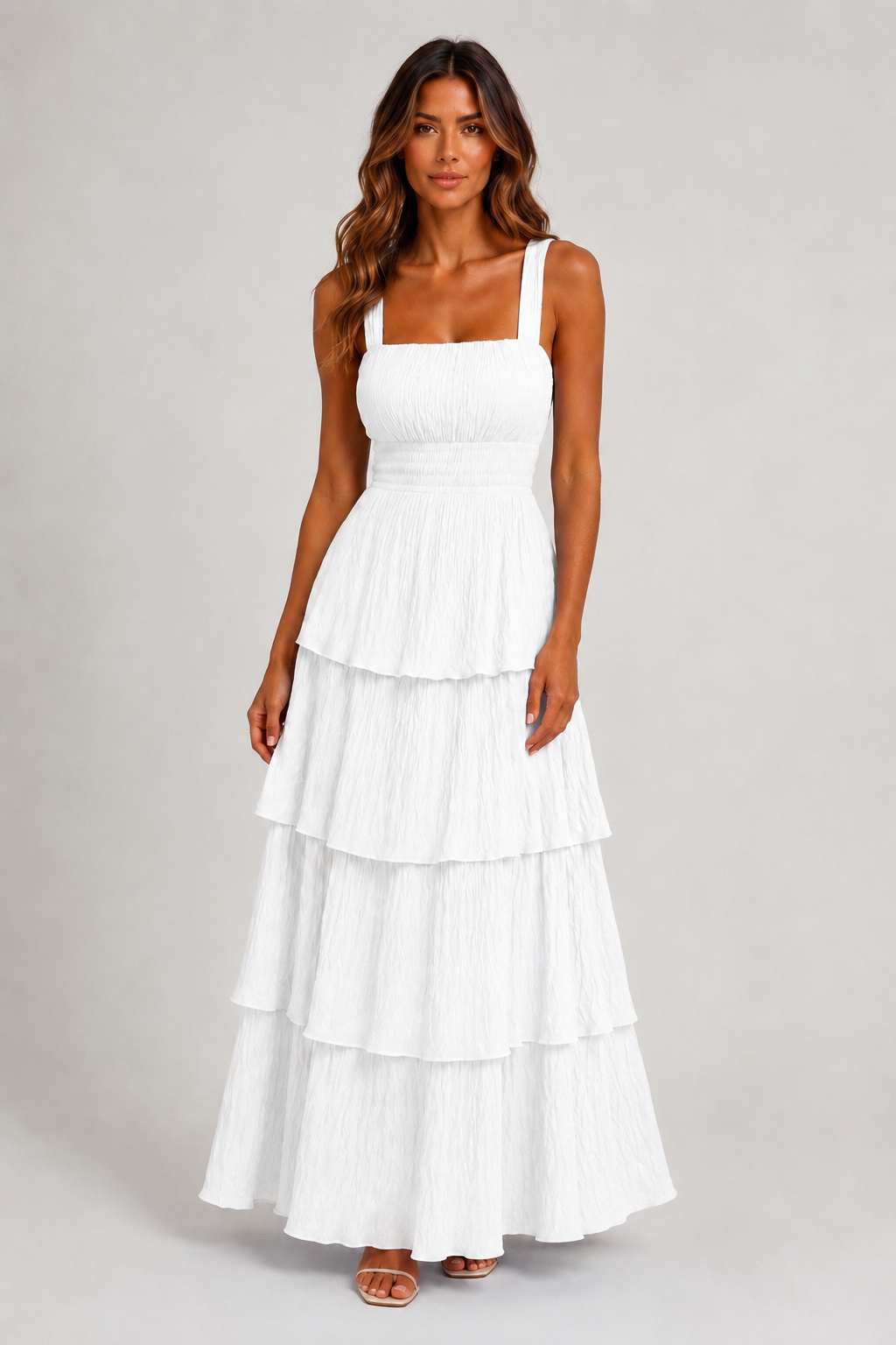 AITANA VIVID EDEN | Vestido Maxi Texturizado