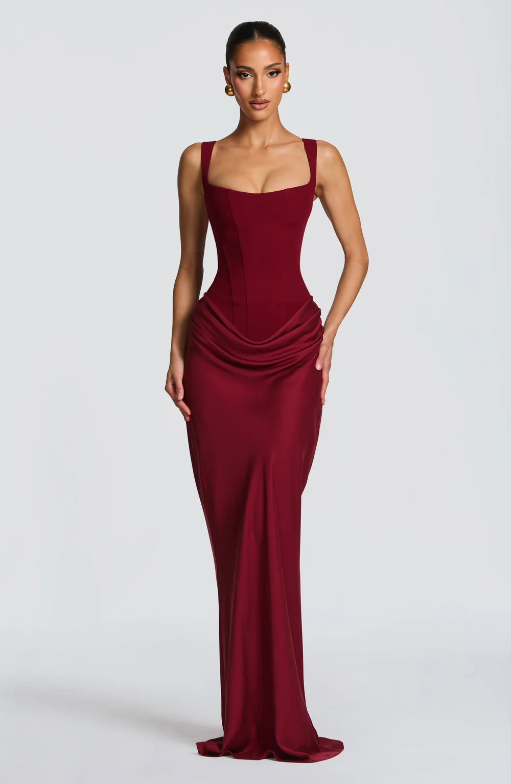 AITANA ÉLORA | Vestido Maxi Drapeado