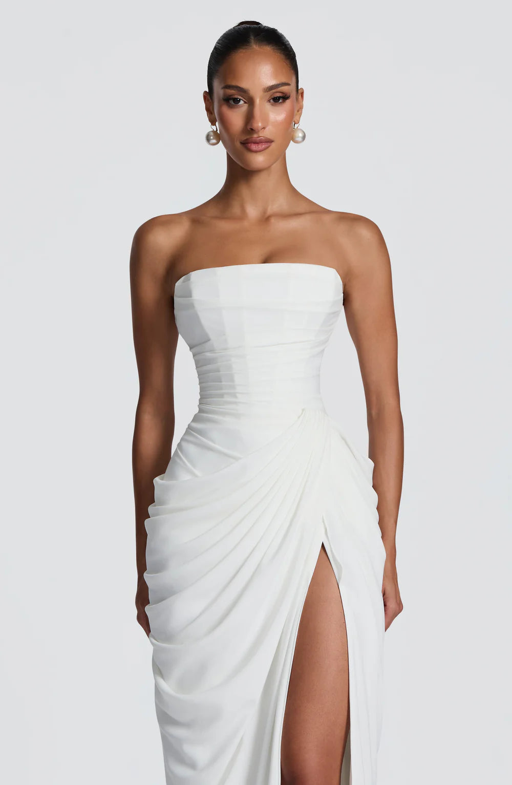 AITANA CALISSA | Vestido Maxi Gasa Drapeada