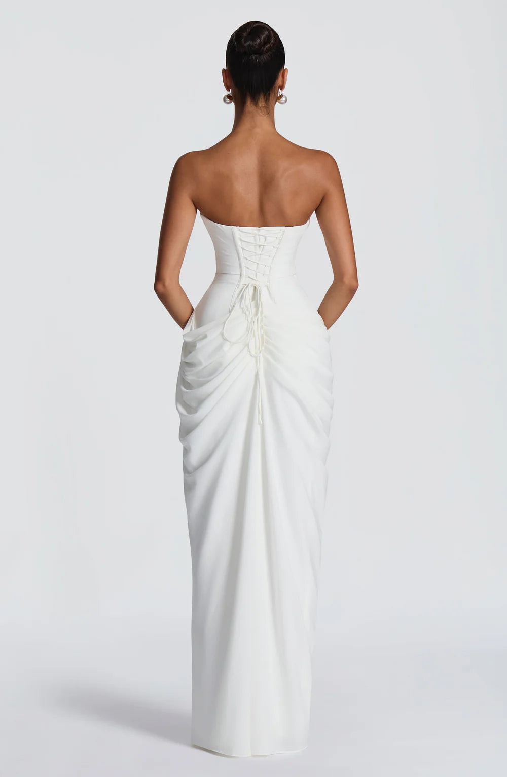 AITANA CALISSA | Vestido Maxi Gasa Drapeada