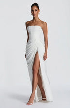 AITANA CALISSA | Vestido Maxi Gasa Drapeada
