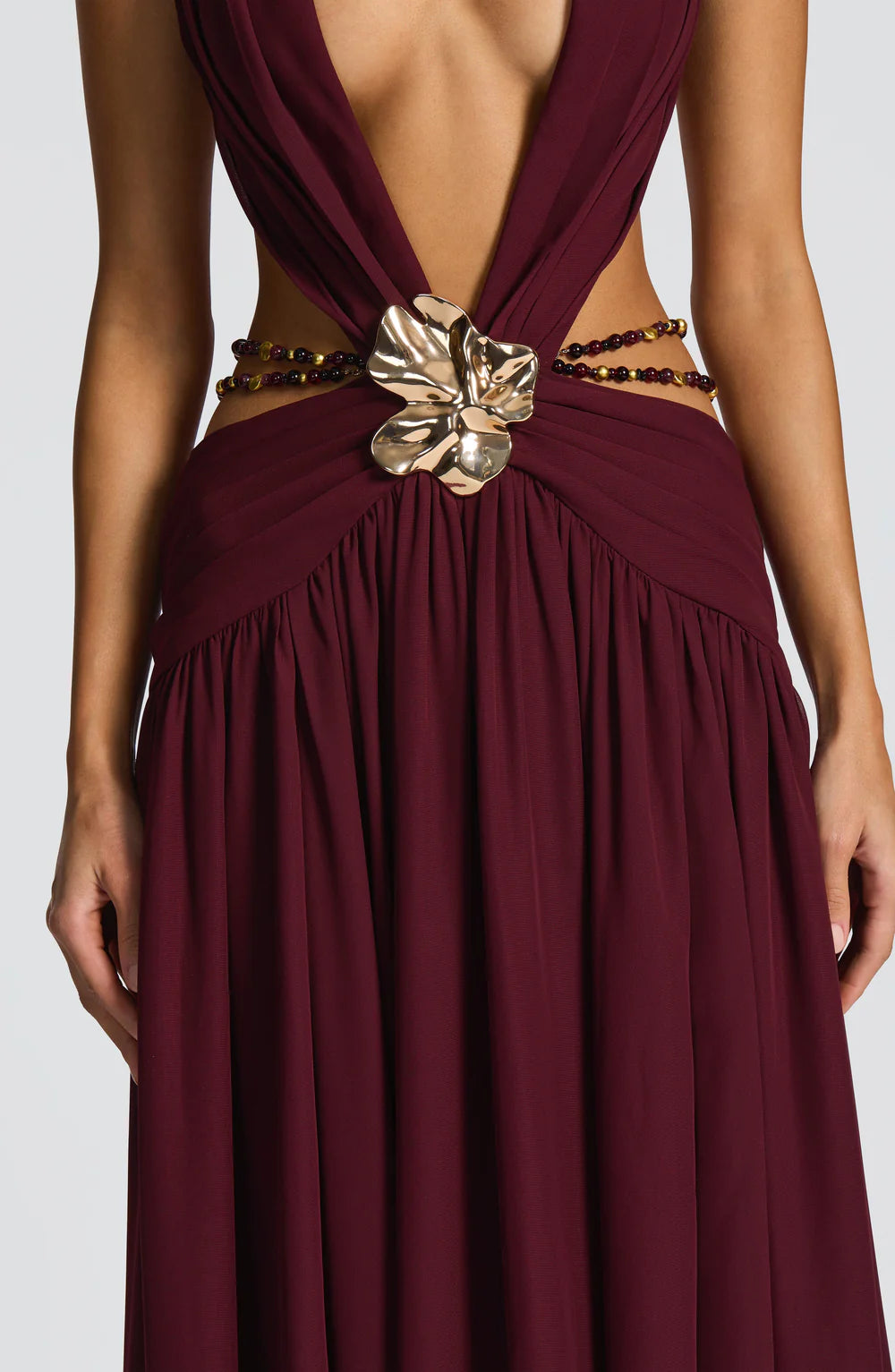 AITANA CITRINE | Vestido Maxi Escote Joya