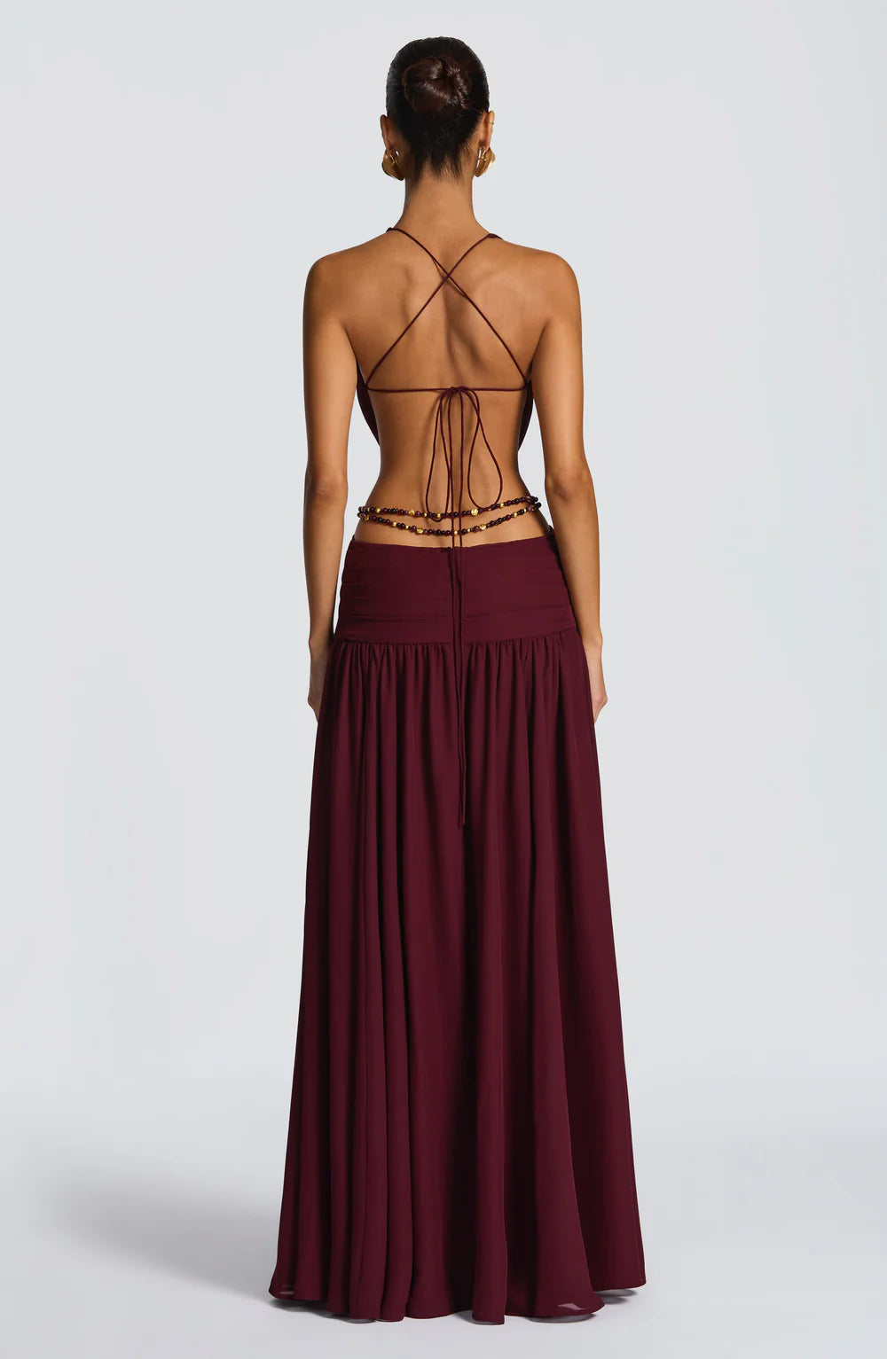 AITANA CITRINE | Vestido Maxi Escote Joya