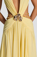 AITANA CITRINE | Vestido Maxi Escote Joya