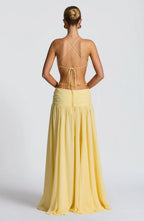 AITANA CITRINE | Vestido Maxi Escote Joya