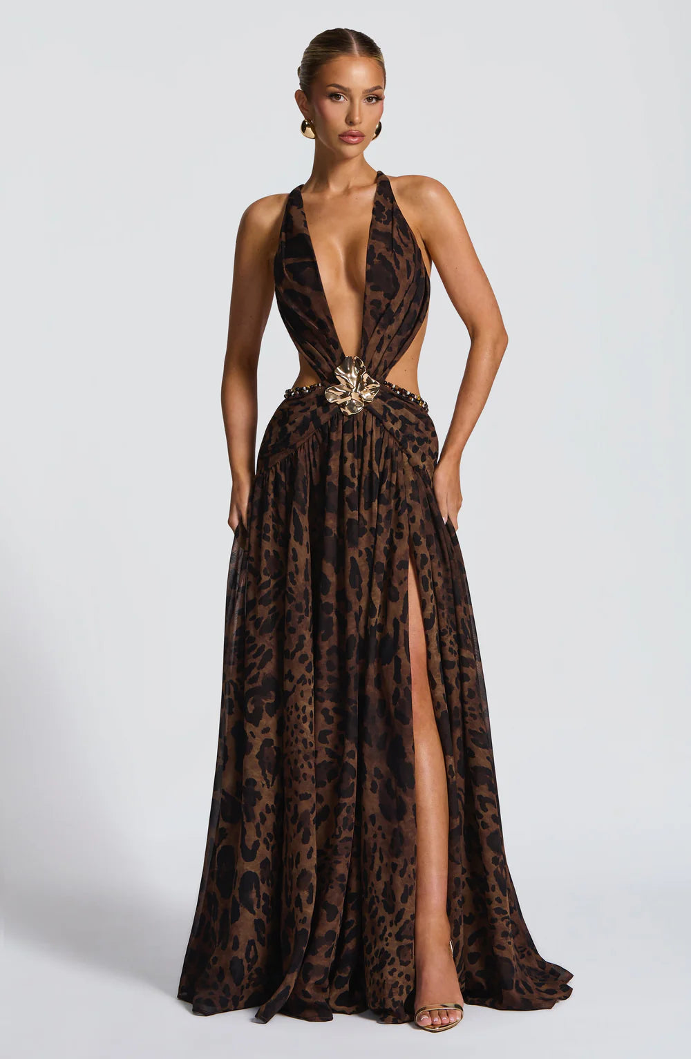 AITANA CITRINE | Vestido Maxi Escote Joya