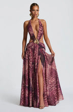 AITANA CITRINE | Vestido Maxi Escote Joya