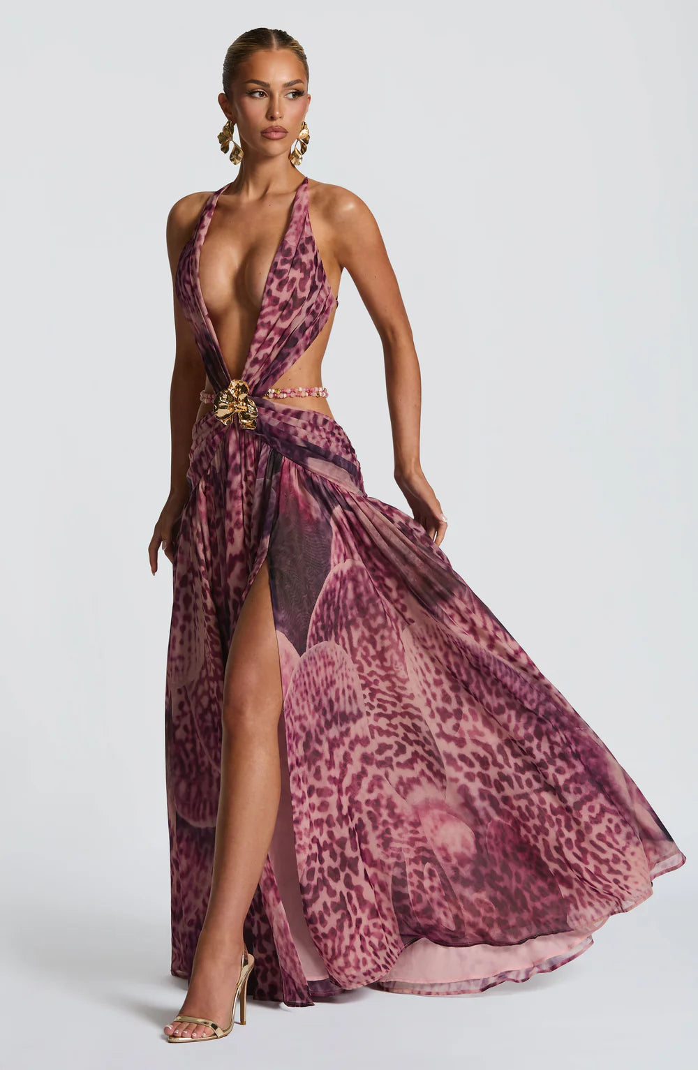 AITANA CITRINE | Vestido Maxi Escote Joya