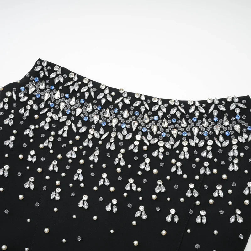 Vestido Mini Strapless Brillantes