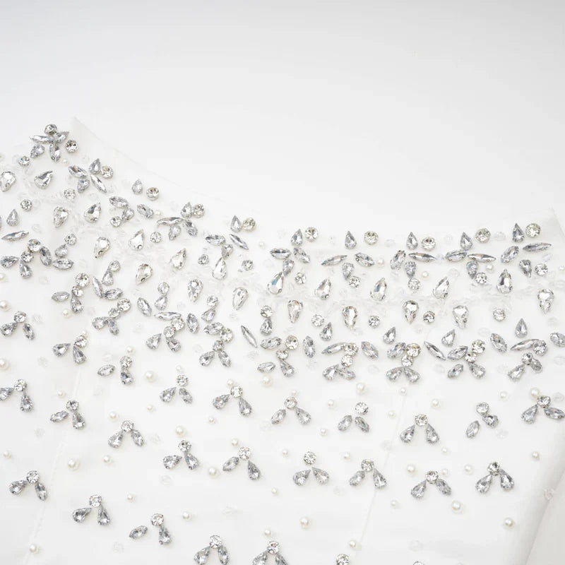 Vestido Mini Strapless Brillantes