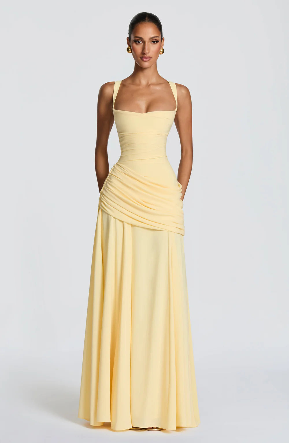 AITANA SERENIA | Vestido Maxi Drapeado