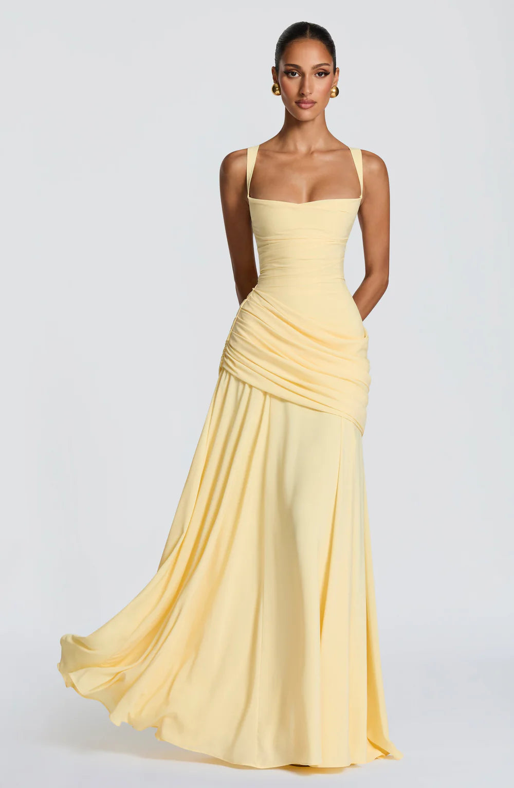 AITANA SERENIA | Vestido Maxi Drapeado