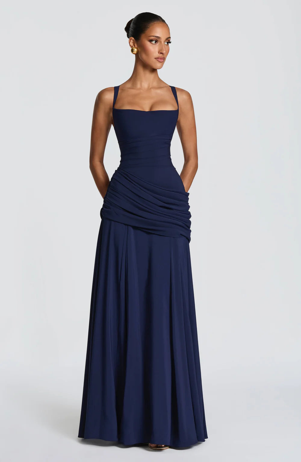 AITANA SERENIA | Vestido Maxi Drapeado