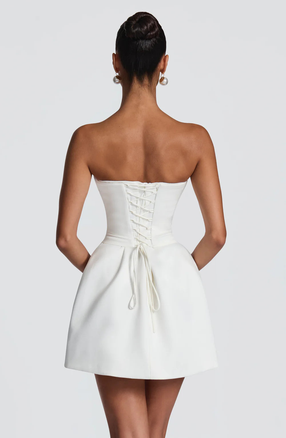 AITANA ROUGE ÉLAN | Minivestido Corsé Satinado