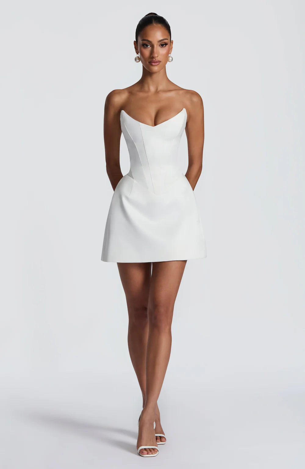 AITANA ROUGE ÉLAN | Minivestido Corsé Satinado